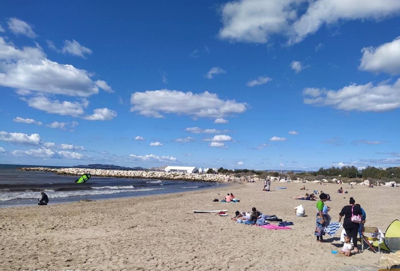 Sun Escape, Appart Renove Climatise 3 Pieces 4-6 Pers, 350M De La Plage Marsilya Dış mekan fotoğraf