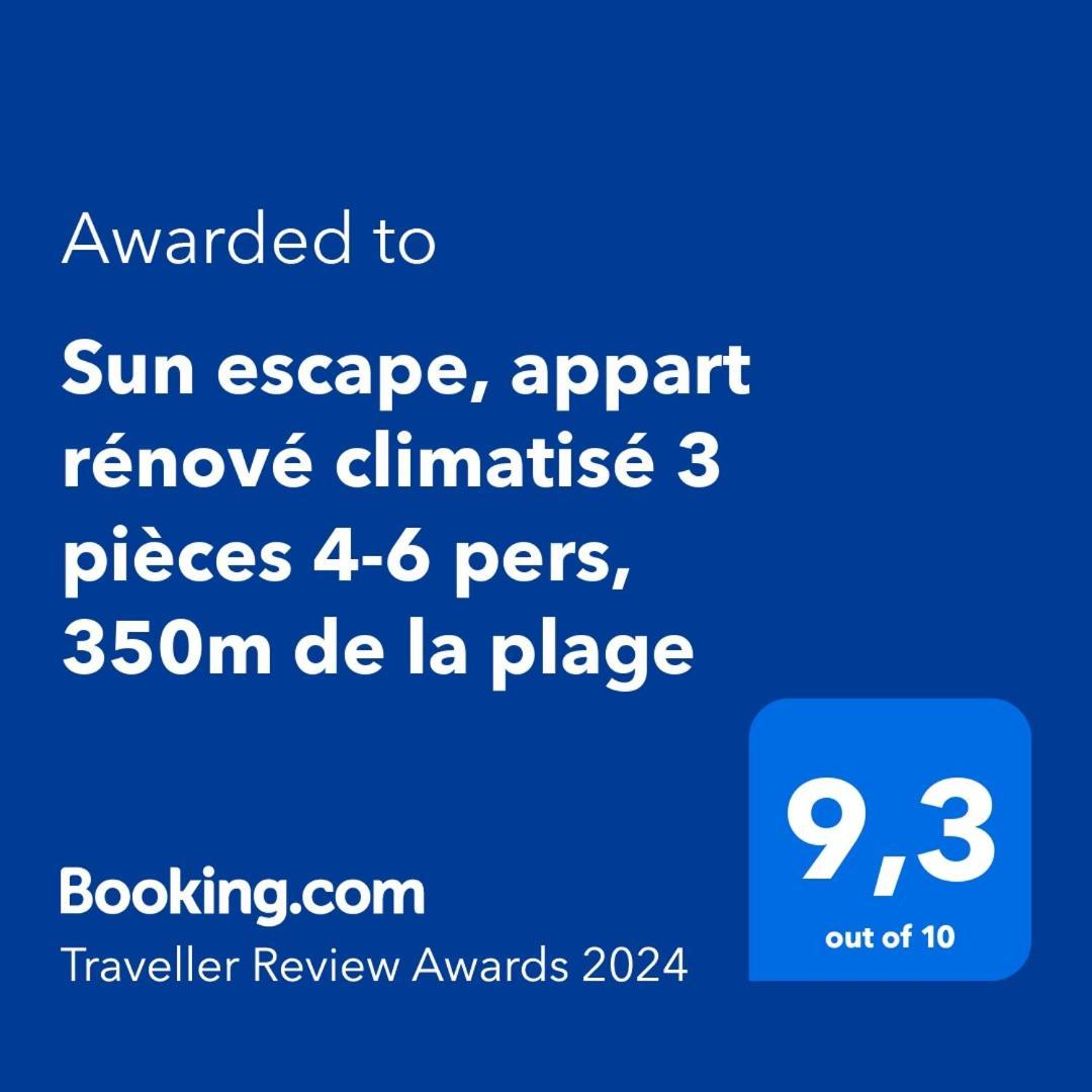 Sun Escape, Appart Renove Climatise 3 Pieces 4-6 Pers, 350M De La Plage Marsilya Dış mekan fotoğraf
